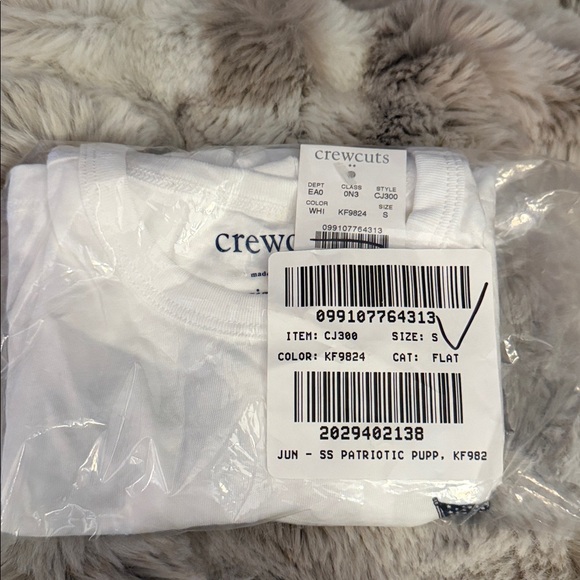 J.CREW Boys' patriotic dog graphic tee shirt top size small - Picture 2 of 2